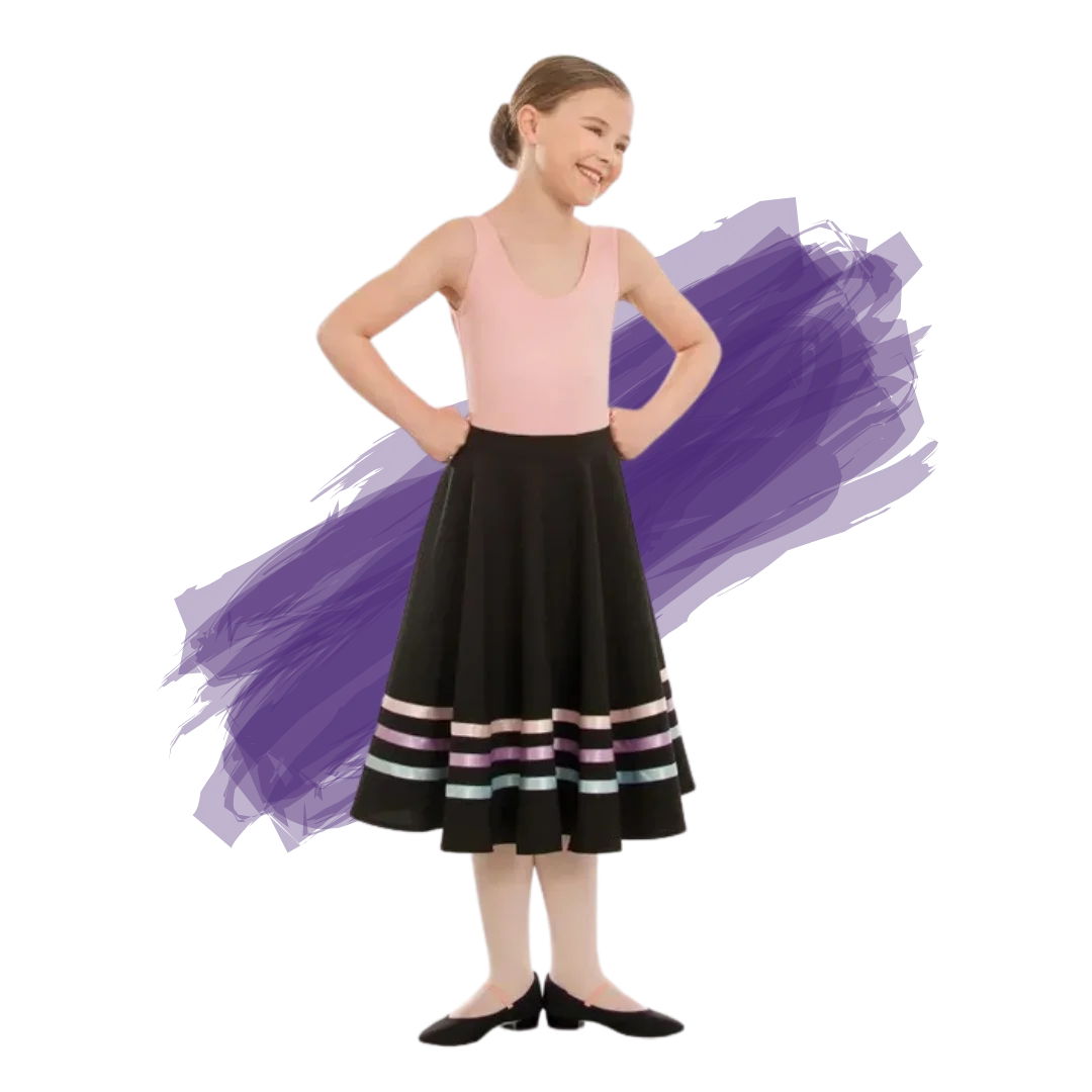 Character Skirt - Purple Ribbons