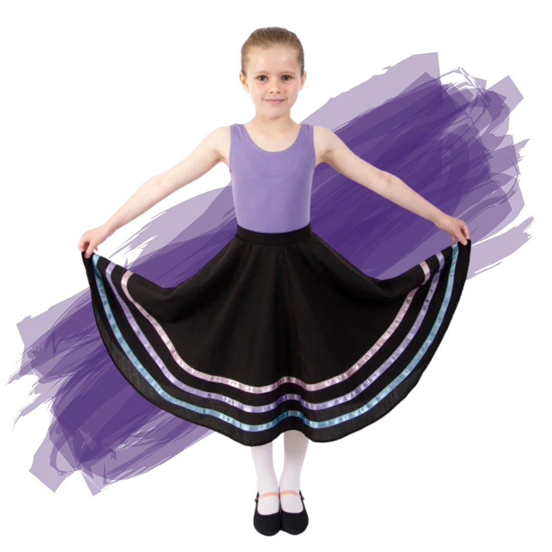 Character Skirt - Purple Ribbons