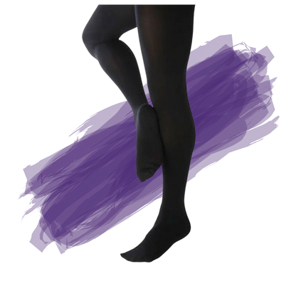 Footed Dance Tights - Adult - black