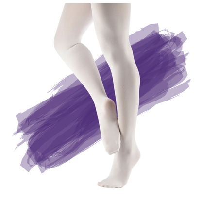 Footed Dance Tights - Adult - white