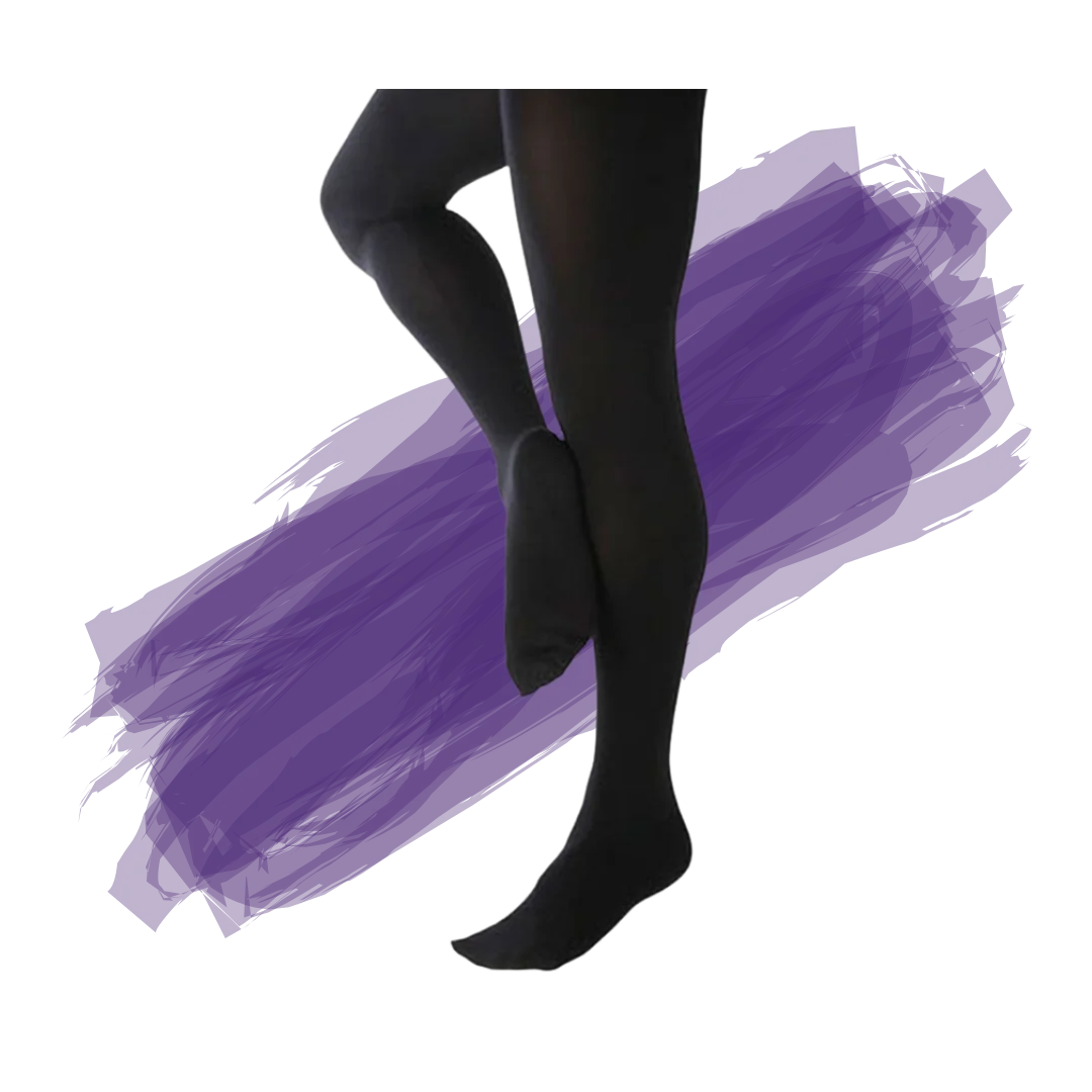 Footed Dance Tights - Kids and Teens - black