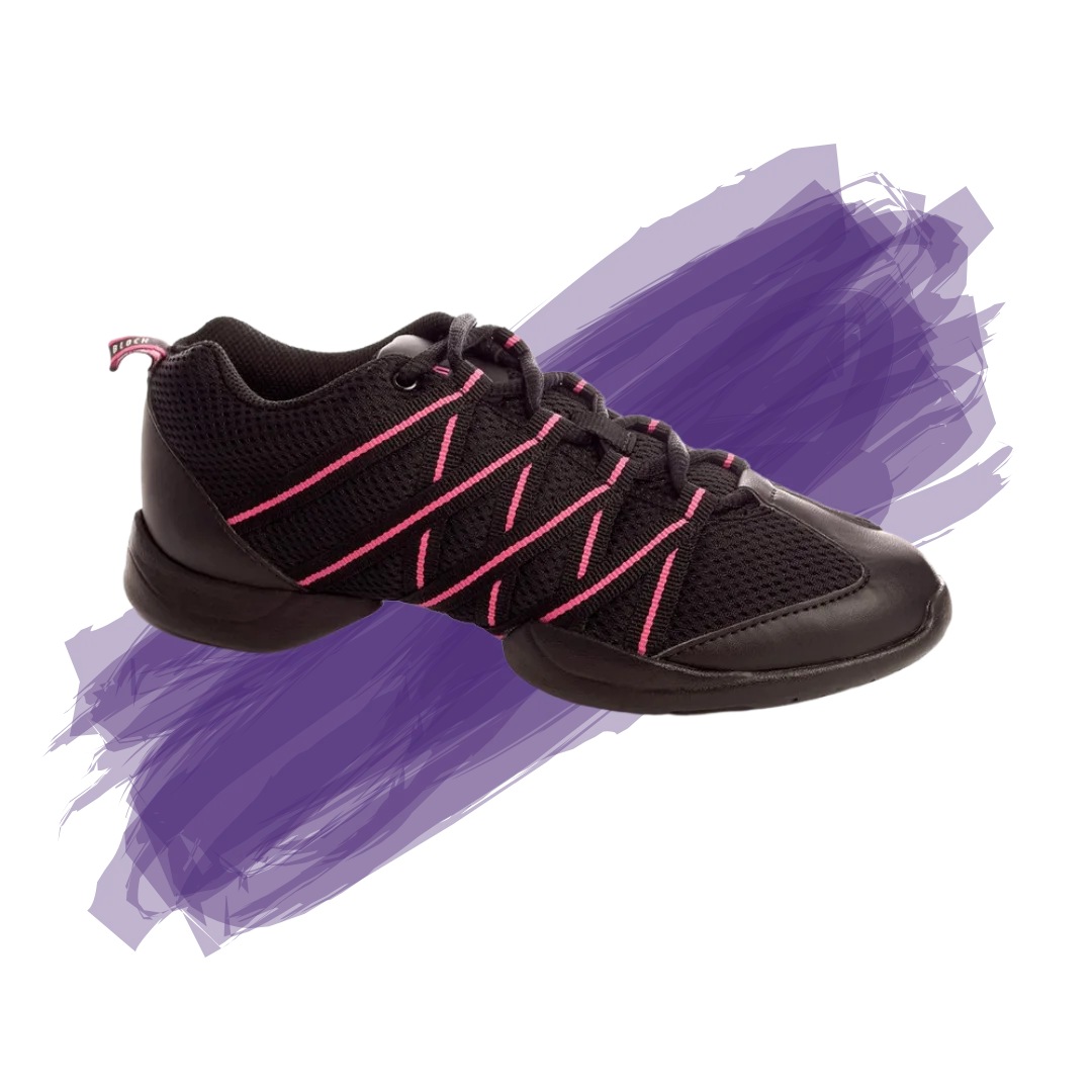 Pink Criss Cross Dance Sneakers (Bloch)