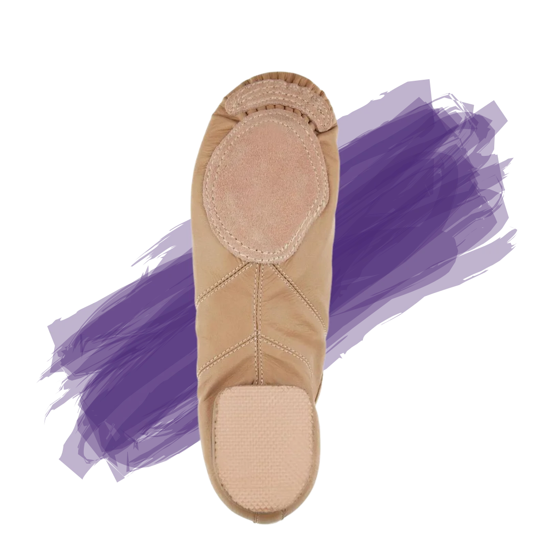 Split Sole Jazz Shoes - Tan