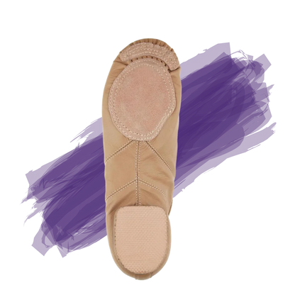 Split Sole Jazz Shoes - Tan